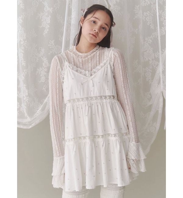 merry jenny「flowerフレアベビードール」|シャツ・ブラウス|