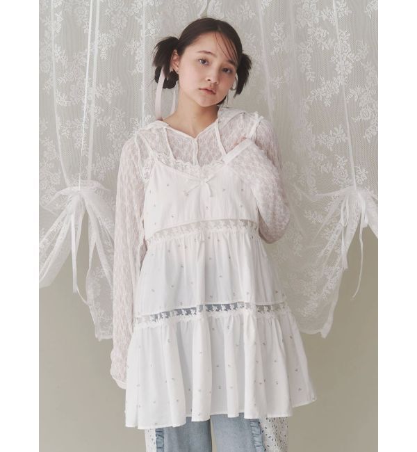 merry jenny「flowerフレアベビードール」|シャツ・ブラウス|