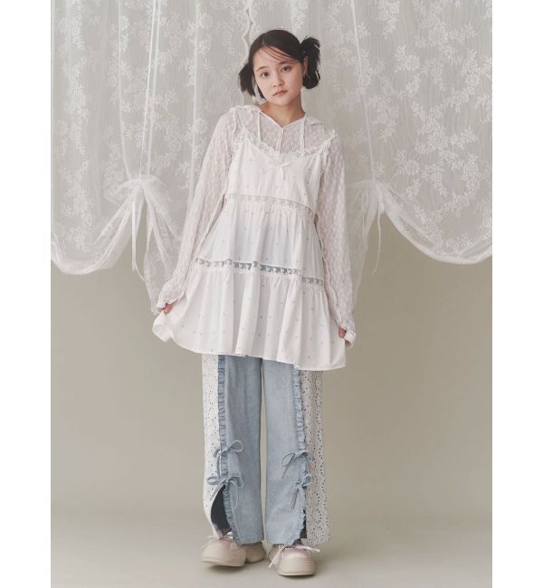 merry jenny「flowerフレアベビードール」|シャツ・ブラウス|