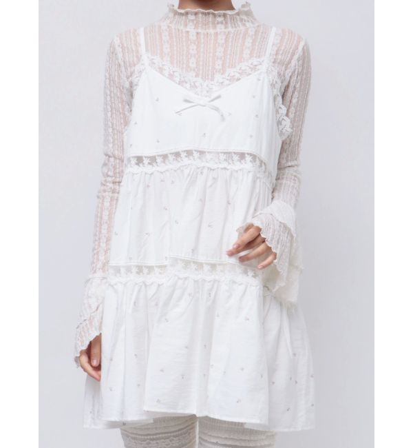 merry jenny「flowerフレアベビードール」|シャツ・ブラウス|