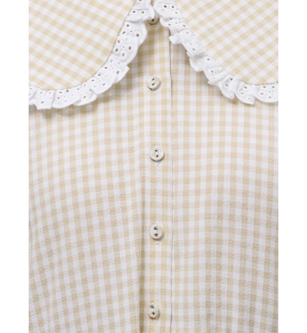 merry jenny「ギンガムチェックフリルワンピース」|ワンピース|