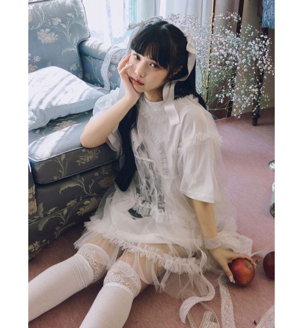 merry jenny「チュールティアードチュニック」|シャツ・ブラウス|