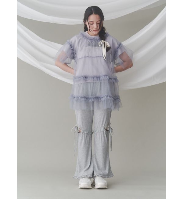 merry jenny「チュールティアードチュニック」|シャツ・ブラウス|