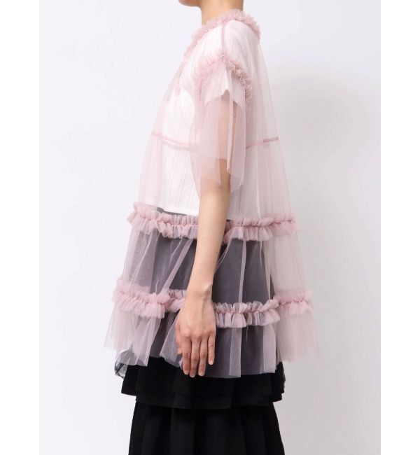 merry jenny「チュールティアードチュニック」|シャツ・ブラウス|