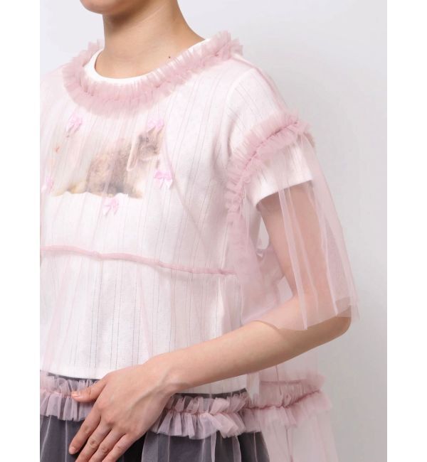 merry jenny「チュールティアードチュニック」|シャツ・ブラウス|