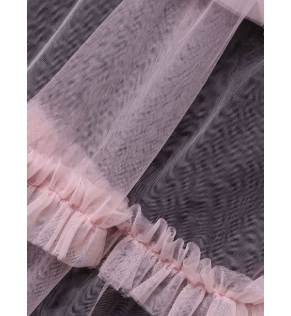 merry jenny「チュールティアードチュニック」|シャツ・ブラウス|