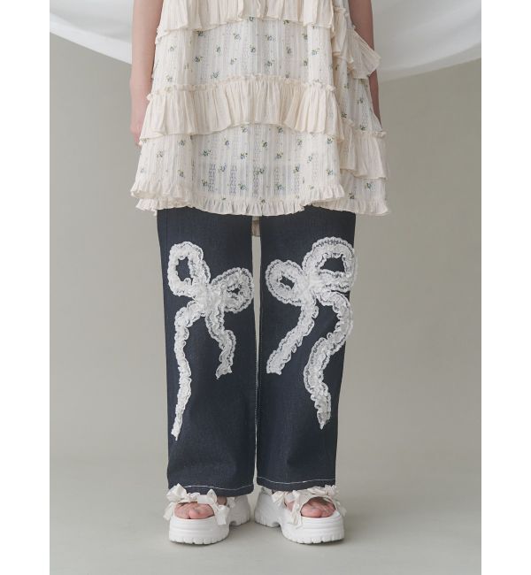 merry jenny「frill ribbonデニムパンツ」|その他|