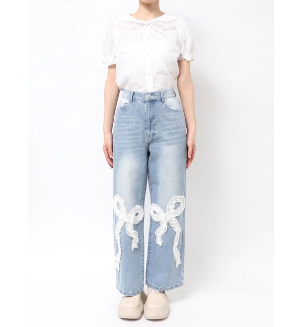 merry jenny「frill ribbonデニムパンツ」|その他|