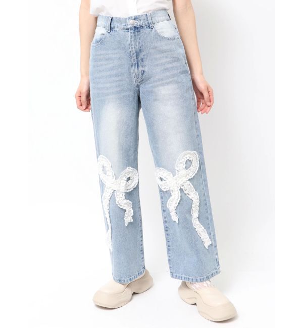 merry jenny「frill ribbonデニムパンツ」|その他|