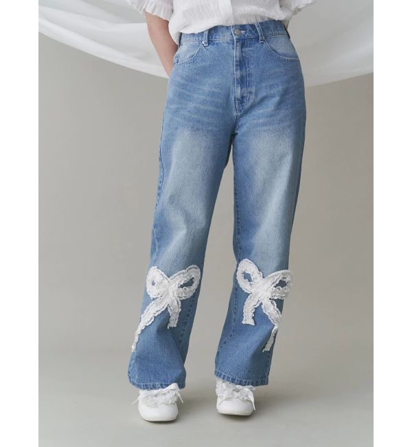 merry jenny「frill ribbonデニムパンツ」|その他|