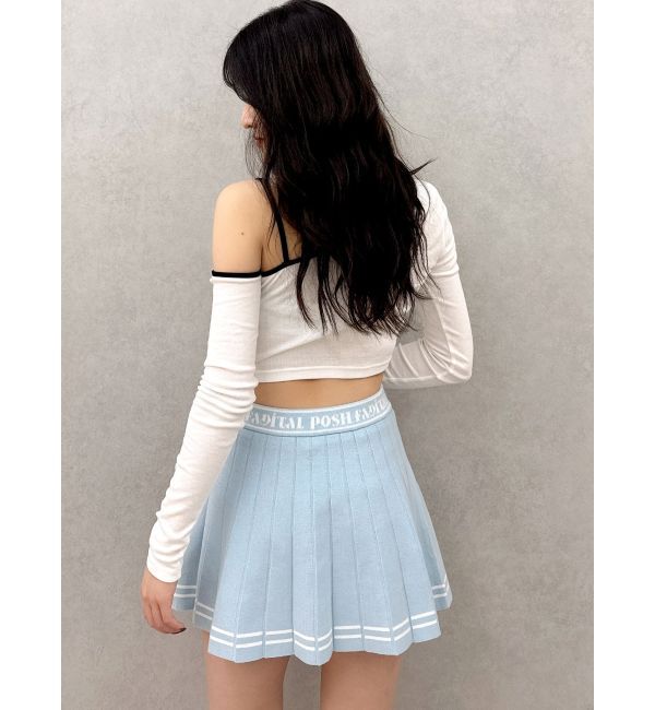 GYDA「GDニットLINEスカートライクショートパンツ」|スカート|