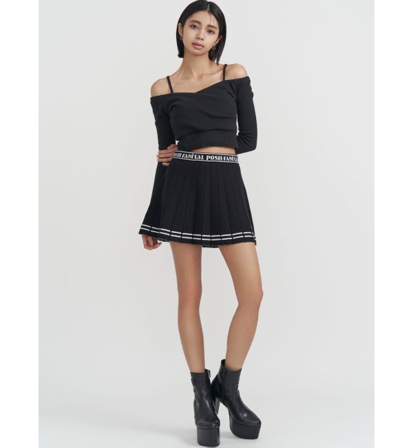 GYDA「GDニットLINEスカートライクショートパンツ」|スカート|