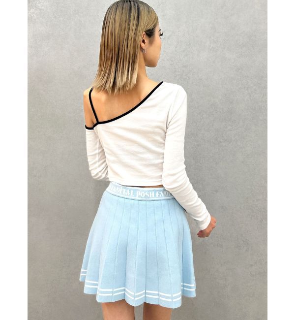 GYDA「GDニットLINEスカートライクショートパンツ」|スカート|