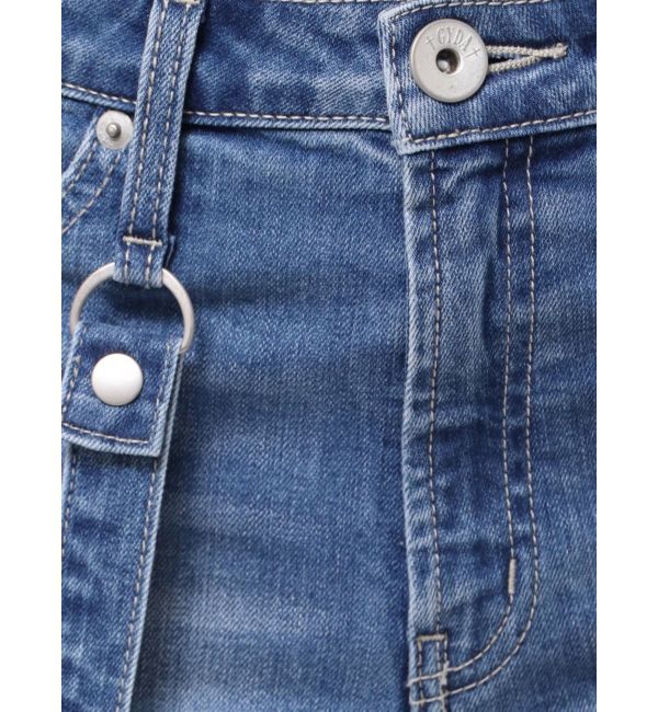 GYDA「ハイウエストdetachableスキニーデニムパンツ」|デニム|