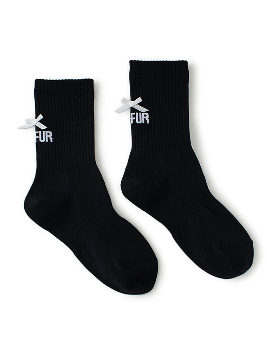 FURFUR「【限定カラー】リボンロゴソックス」|ソックス|