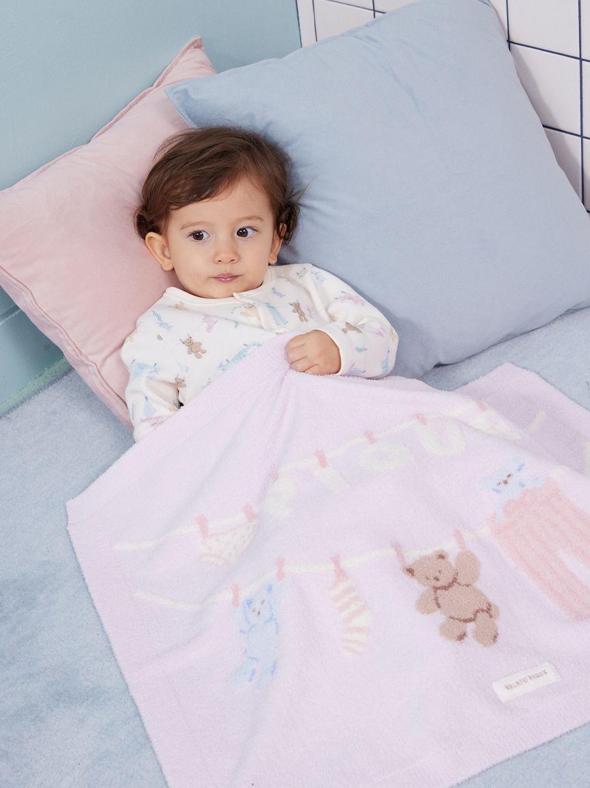 GELATO PIQUE KIDS & BABY「【KIDS】エアリーモコウォッシングアニマルジャガードブランケット」|ブランケット|