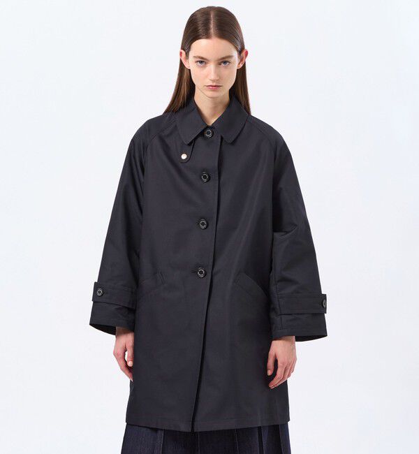 MACKINTOSH PHILOSOPHY「【WELBURY(ウェルベリー)】ダブルクロス製」|ステンカラーコート|ネイビー