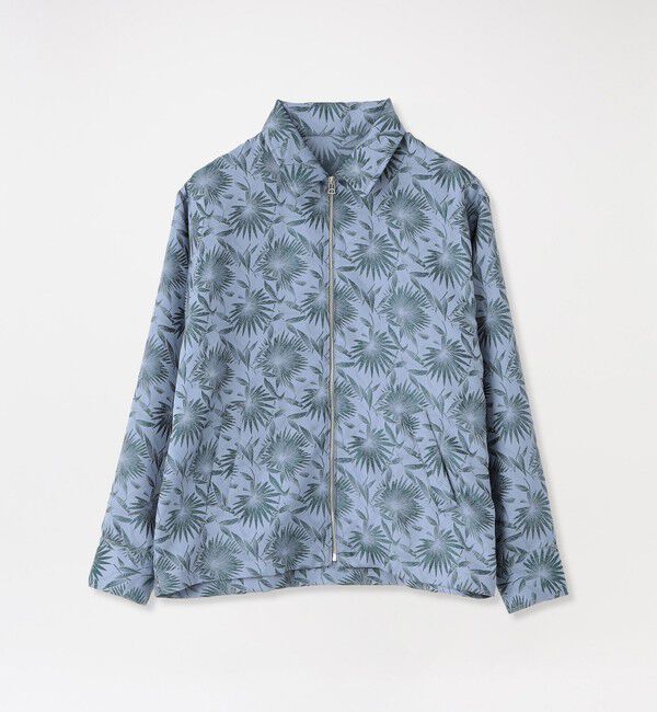  「フクレフラワージャガード ブルゾン」|ブルゾン・スタジャン|サックスブルー