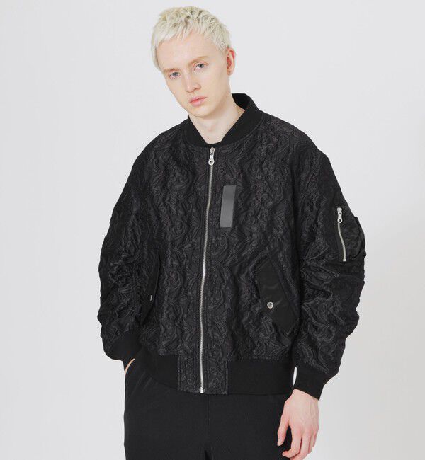  「ステレオペイズリーMA-1」|ブルゾン・スタジャン|ブラック