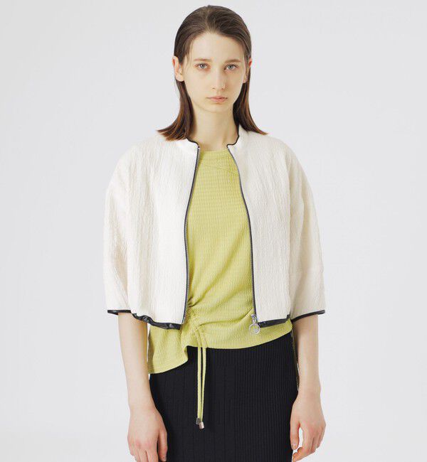  「【2WAY】ポコポコ2WAYブルゾン」|ブルゾン・スタジャン|ホワイト