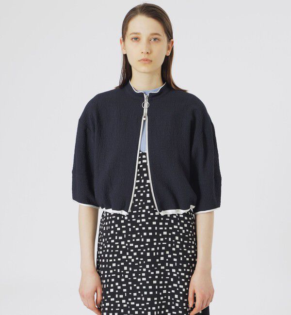  「【2WAY】ポコポコ2WAYブルゾン」|ブルゾン・スタジャン|ネイビー