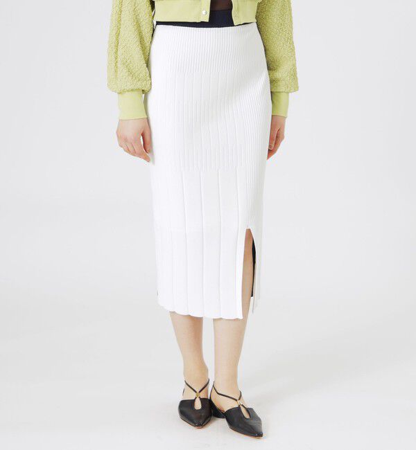  「ニットアップタイトスカート」|スカート|ホワイト