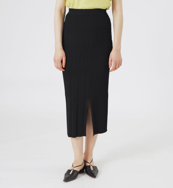  「ニットアップタイトスカート」|スカート|ブラック