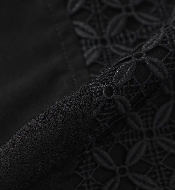  「レースコンビショートスリーブシャツ」|シャツ・ブラウス|