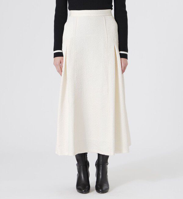  「ジャカードフレアスカート」|スカート|