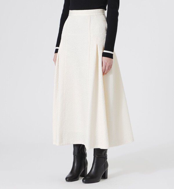  「ジャカードフレアスカート」|スカート|