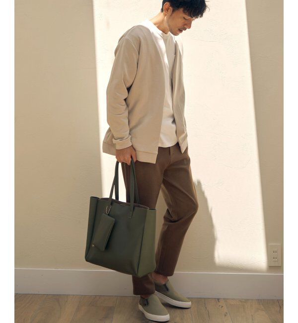 ikka「シュリンクワイドトート」|トートバッグ|