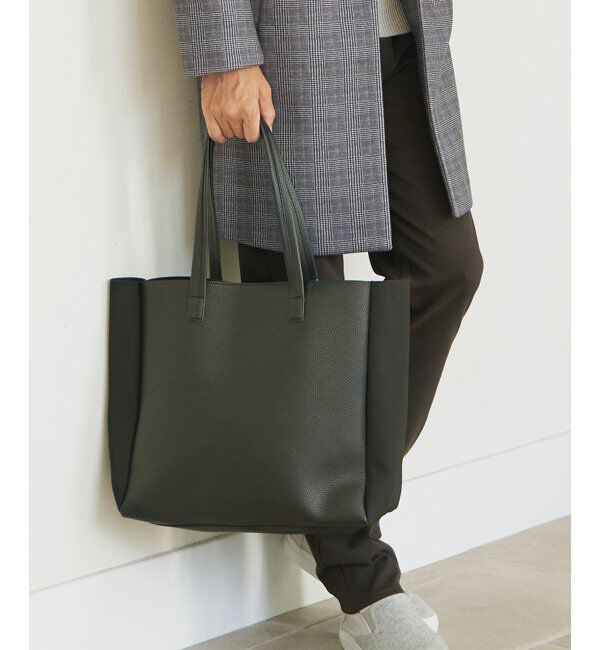 ikka「シュリンクワイドトート」|トートバッグ|