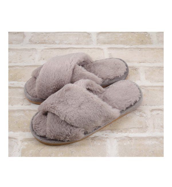 TOKYO DESIGN CHANNEL「ラビットファークロスバンド M」|ルームシューズ|グレイ