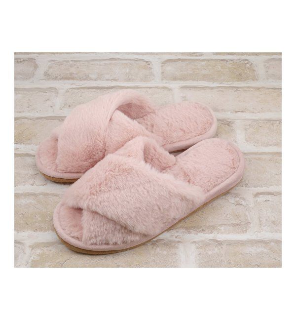 TOKYO DESIGN CHANNEL「ラビットファークロスバンド M」|ルームシューズ|ピンク