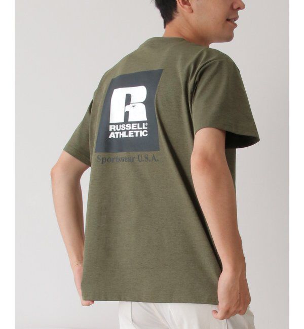 ikka「RUSSELL ATHLETIC ラッセルアスレチック ドライパワープリントT」|Tシャツ・カットソー|オリーブ