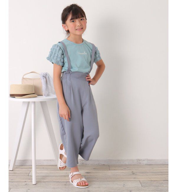 ikka kids「ストレッチサス付きワイドパンツ（120~160cm）」|その他|