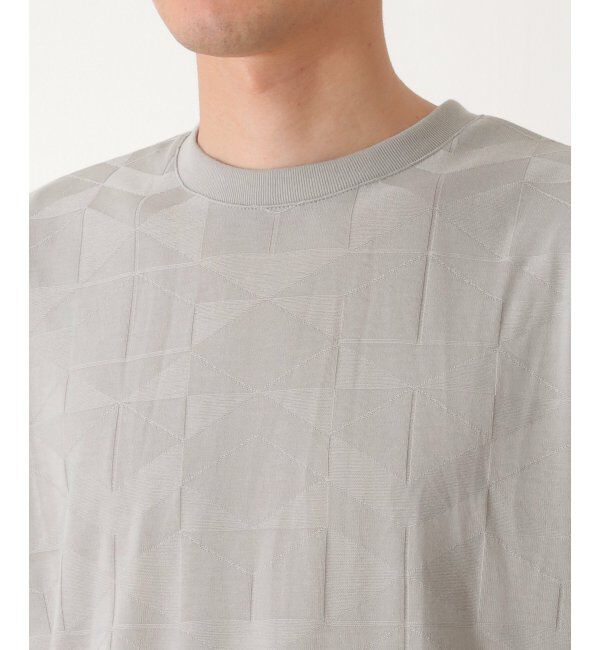 ikka「リンクスジャガードジオメTシャツ」|Tシャツ・カットソー|