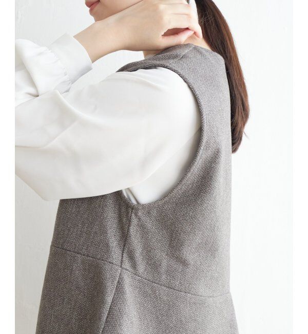 IKKA LOUNGE「【2点セット】ペプラムジレパンツセット」|ワンピース|