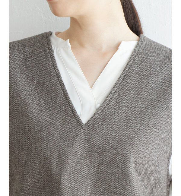 IKKA LOUNGE「【2点セット】ペプラムジレパンツセット」|ワンピース|