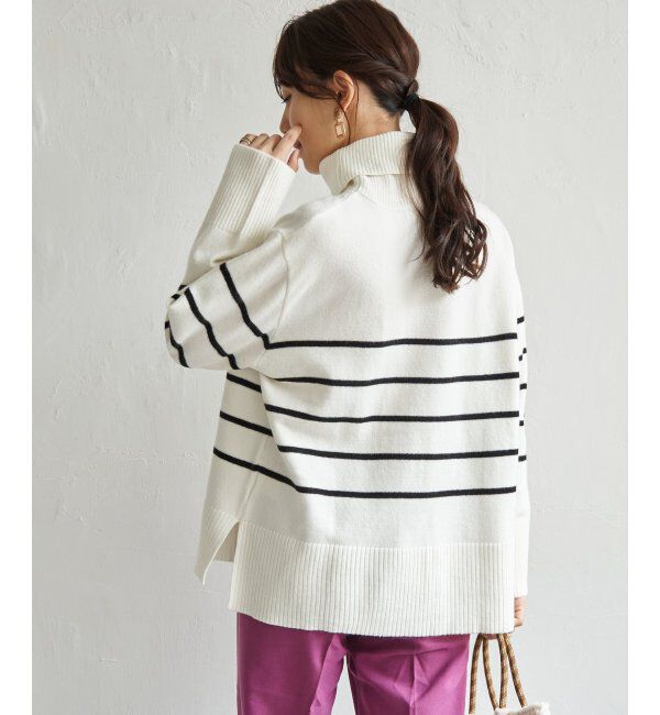 ikka「ワイドタートルネックニットプルオーバー」|プルオーバー|