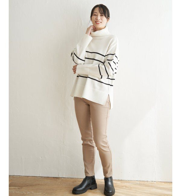 ikka「ワイドタートルネックニットプルオーバー」|プルオーバー|