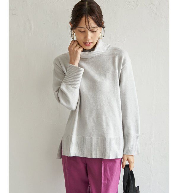 ikka「ワイドタートルネックニットプルオーバー」|プルオーバー|