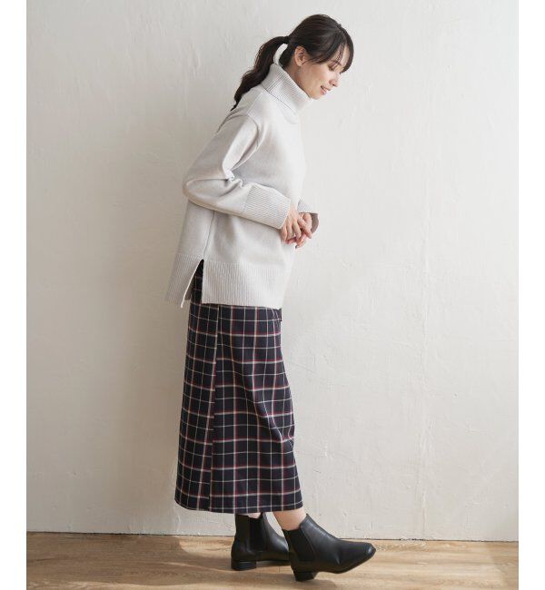 ikka「ワイドタートルネックニットプルオーバー」|プルオーバー|