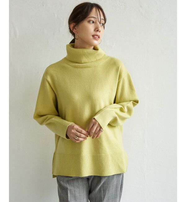 ikka「ワイドタートルネックニットプルオーバー」|プルオーバー|