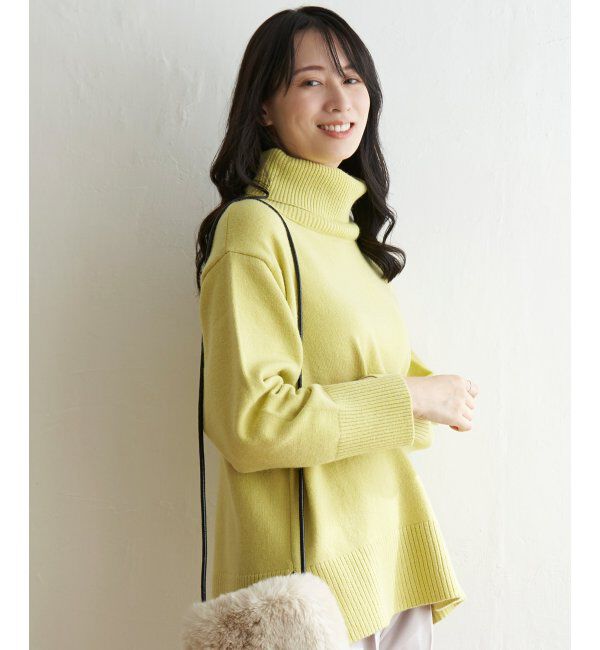 ikka「ワイドタートルネックニットプルオーバー」|プルオーバー|