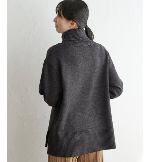 ikka「ワイドタートルネックニットプルオーバー」|プルオーバー|