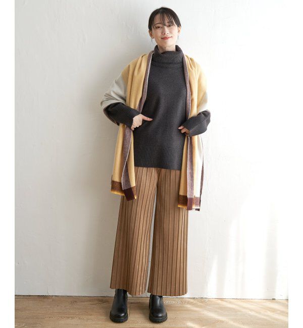 ikka「ワイドタートルネックニットプルオーバー」|プルオーバー|