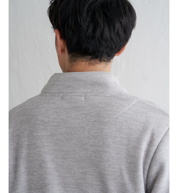 ikka「メランジフリースハーフジッププルオーバー」|パーカー|