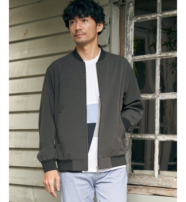 ikka「【撥水】Teflonストレッチブルゾン」|ブルゾン・スタジャン|