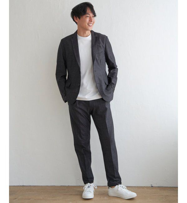 IKKA LOUNGE「【セットアップ対応】メッシュチェックイージーパンツ」|その他|